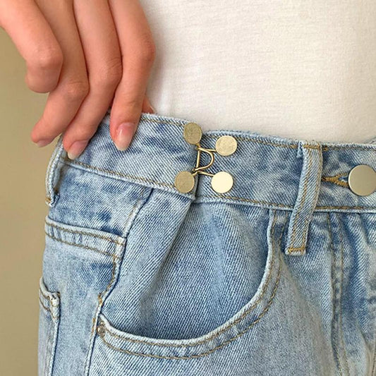 Detachable Jeans Waist Button Set – 2 Metal Trousers Buttons, Sewing Accessories for Pants, Perfect for Summer Gift and Repair